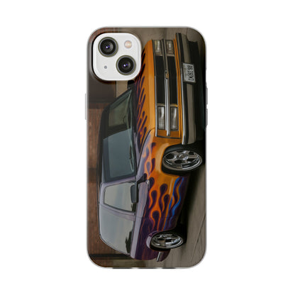 Phone Cases - 1996 Chevy Tahoe with Flames Design