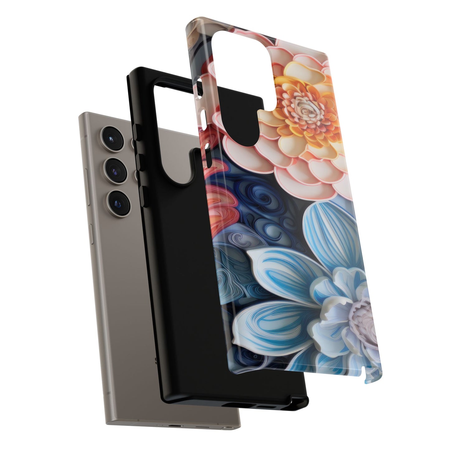 Succulent Phone Case, Echeveria Plant Design - Tough Case, Protective Cover, Cactus Lover Gift, Botanical Phone Accessory