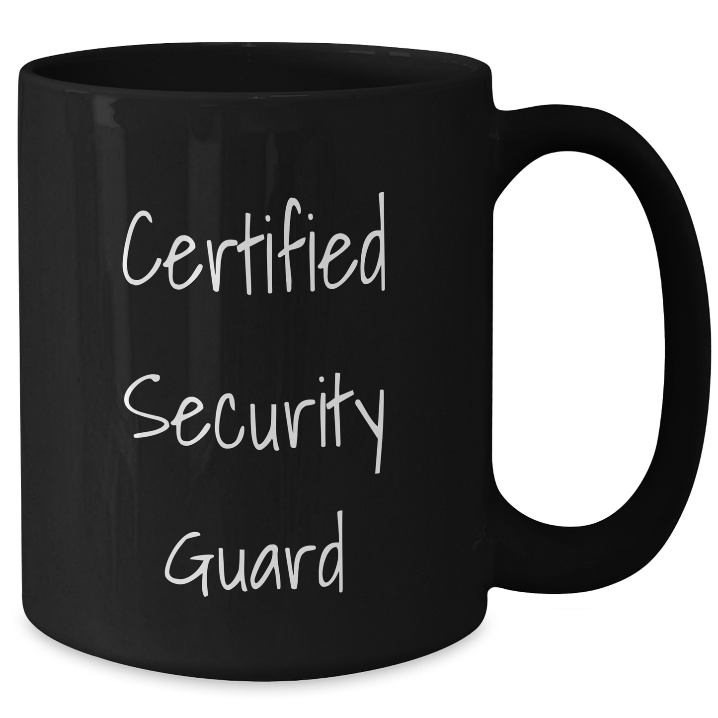 Funny Certified Security Guard Black Coffee Mugs Gifts from Family for Security Guards on Mother's Day, Best Unique Security Guard Appreciation Gifts - Victory Thru Vision 
