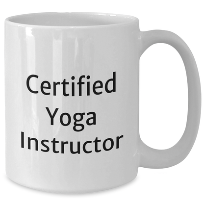 Yoga Instructor Funny Quote White Coffee Mug Gifts for Men from Family, Unique Father's Day Presents - Victory Thru Vision 