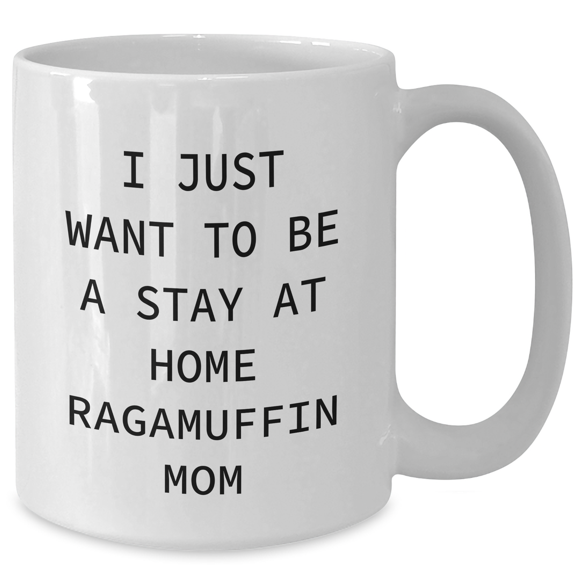 Ragamuffin Cat Mom Funny Quote White Coffee Mug, Gifts for Men from Family, Father's Day Unique - Additional