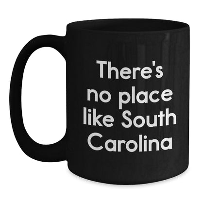 Funny South Carolina Black Coffee Mug Gifts from Friends to South Carolina Lovers This Christmas - Main