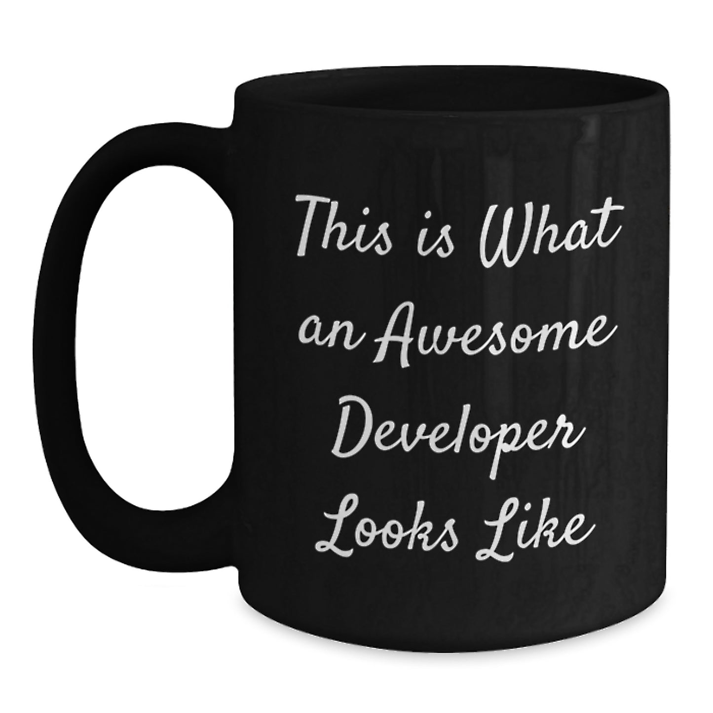 Developer Black Coffee Mug, Funny Gift for Developer Friends, Unique Christmas Unique Gifts from Friends for Developer - Main
