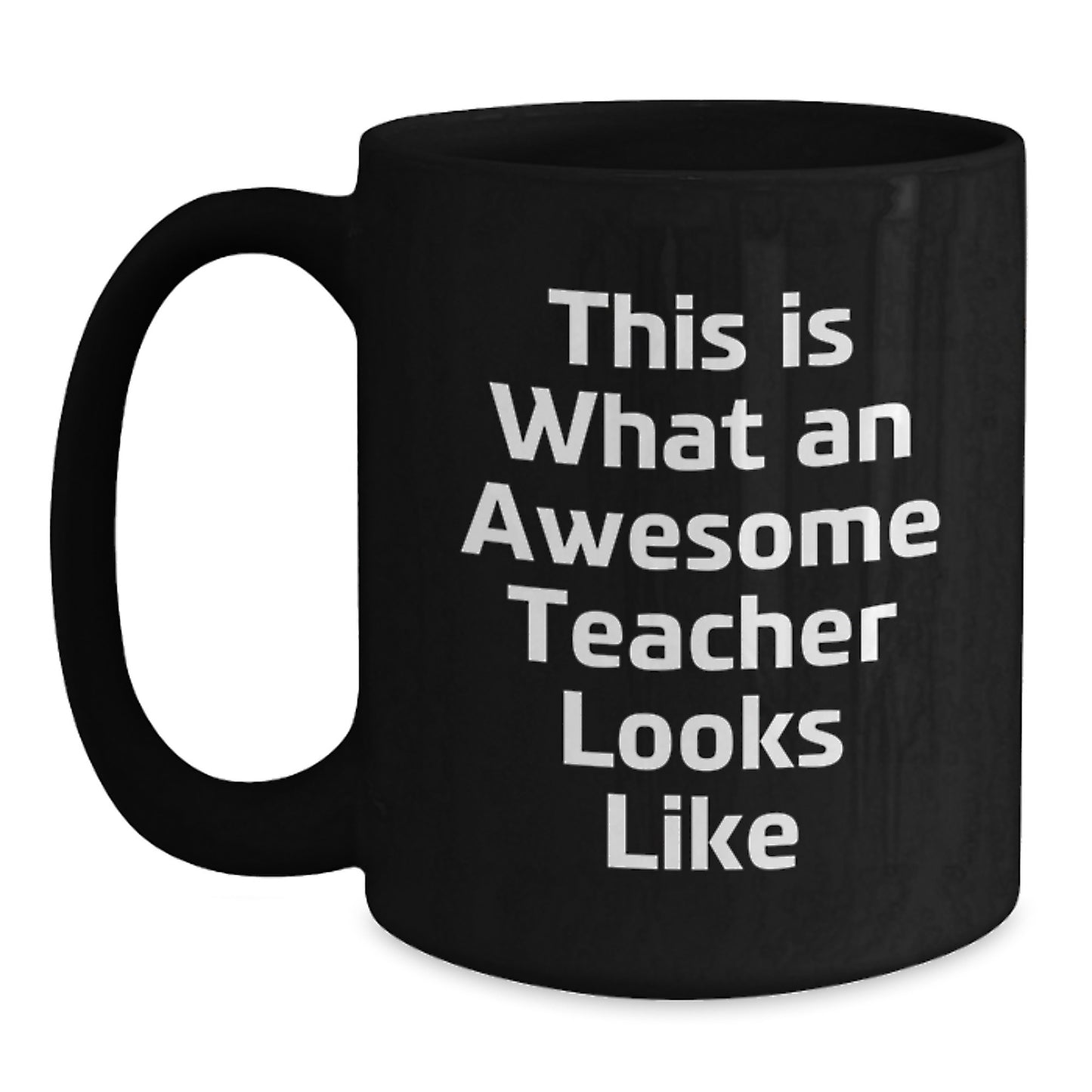 Gifts for Teacher from Coworkers, Funny Teacher Black Coffee Mug for Valentine's Unique Gifts - Main