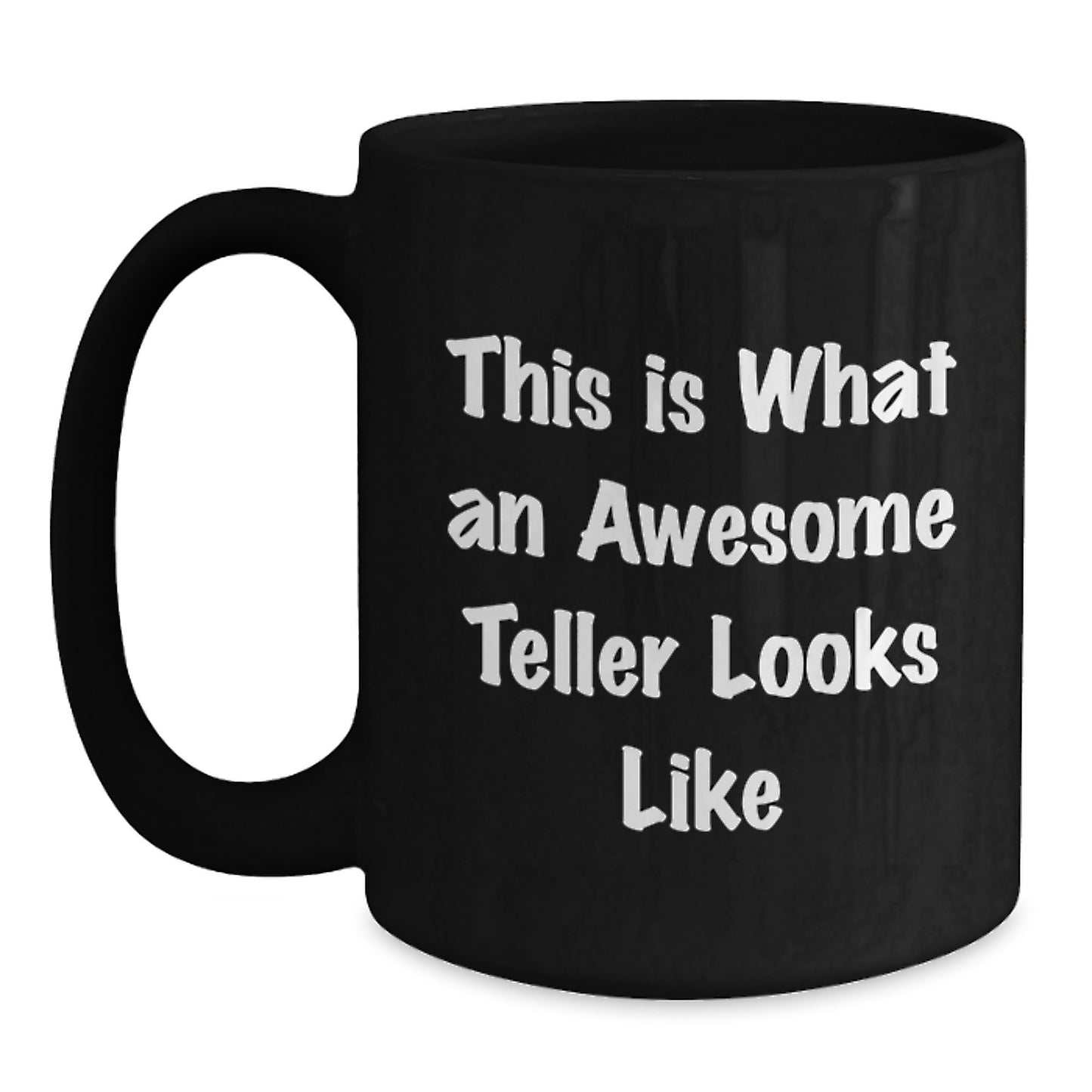 Funny Teller Gifts from Men to Women, Black Coffee Mug for Christmas Unique Presents - Main