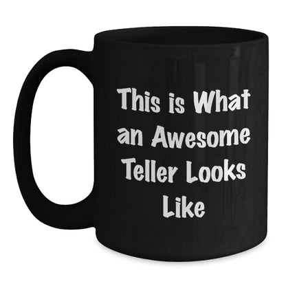 Funny Teller Gifts from Men to Women, Black Coffee Mug for Christmas Unique Presents - Main