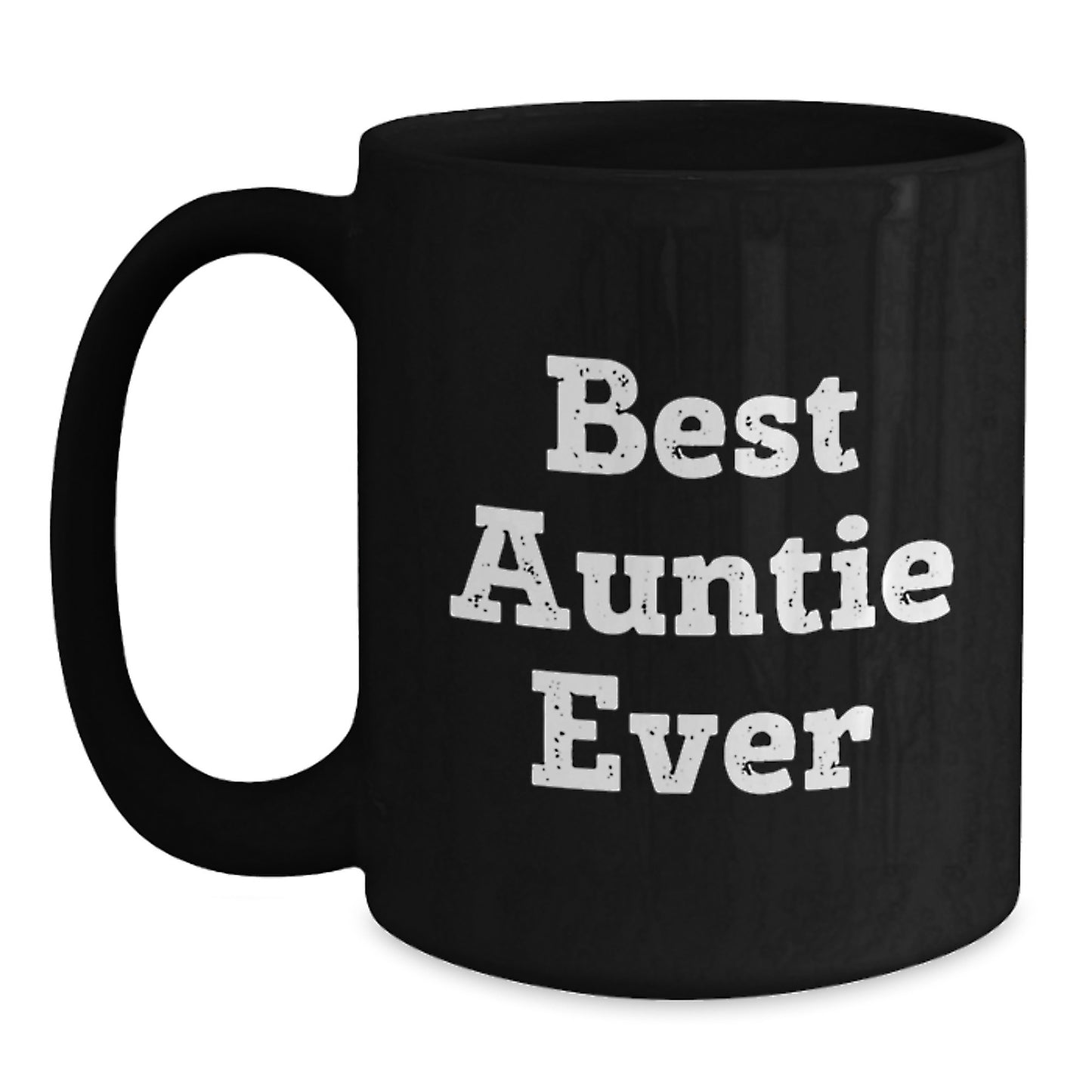 Funny Auntie Black Coffee Mugs Gifts for Auntie from Family at Christmas Unique - Main