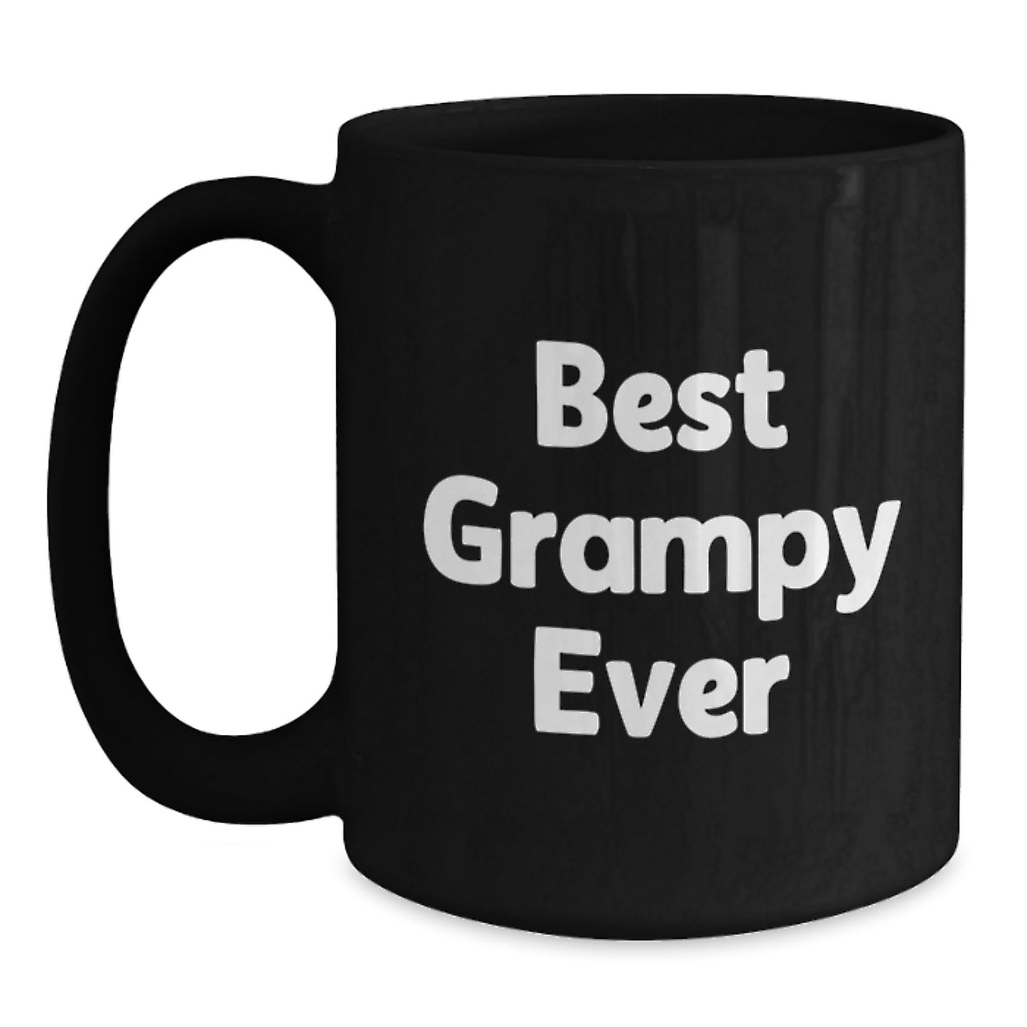 Funny Grampy Quotes Black Coffee Mugs for Him, Unique Gifts from Family to Grampy, Christmas Morning Mug, Best Grampy Ever - Main