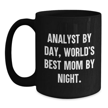 Funny Analyst Gifts Black Coffee Mugs for Christmas Unique Presents from Mom to Analyst Daughter - Main
