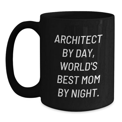 Funny Architect Coffee Mugs for Office, Gifts from Family to Architect, Inspirational Quote, Black Coffee Mug, Christmas Unique Gifts - Main
