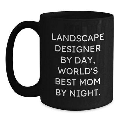 Landscape Designer Gifts Funny Quote World's Best Mom Christmas Unique Mugs for Women Friends Family - Main