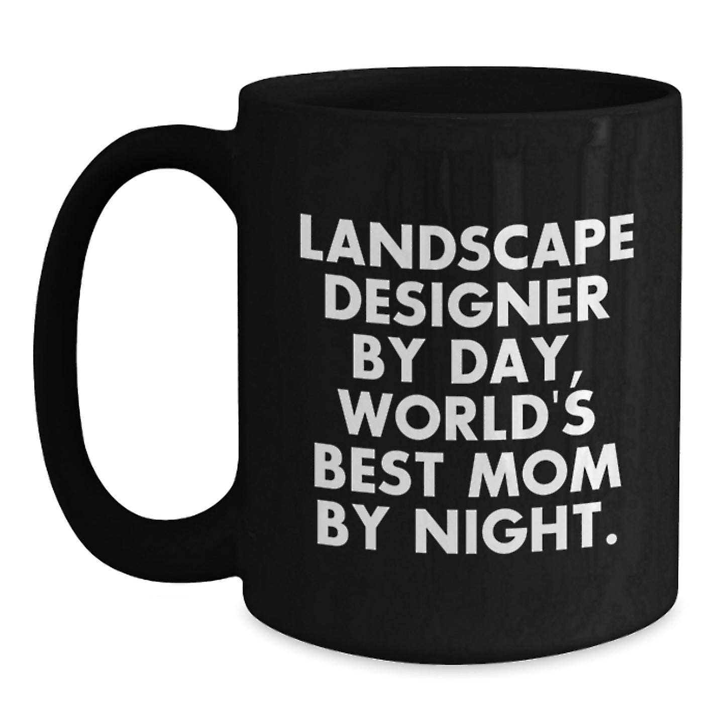 Funny Landscape Designer Gifts from Friends and Family - World's Best Mom Mug, Black Coffee for Landscape Designer - Main