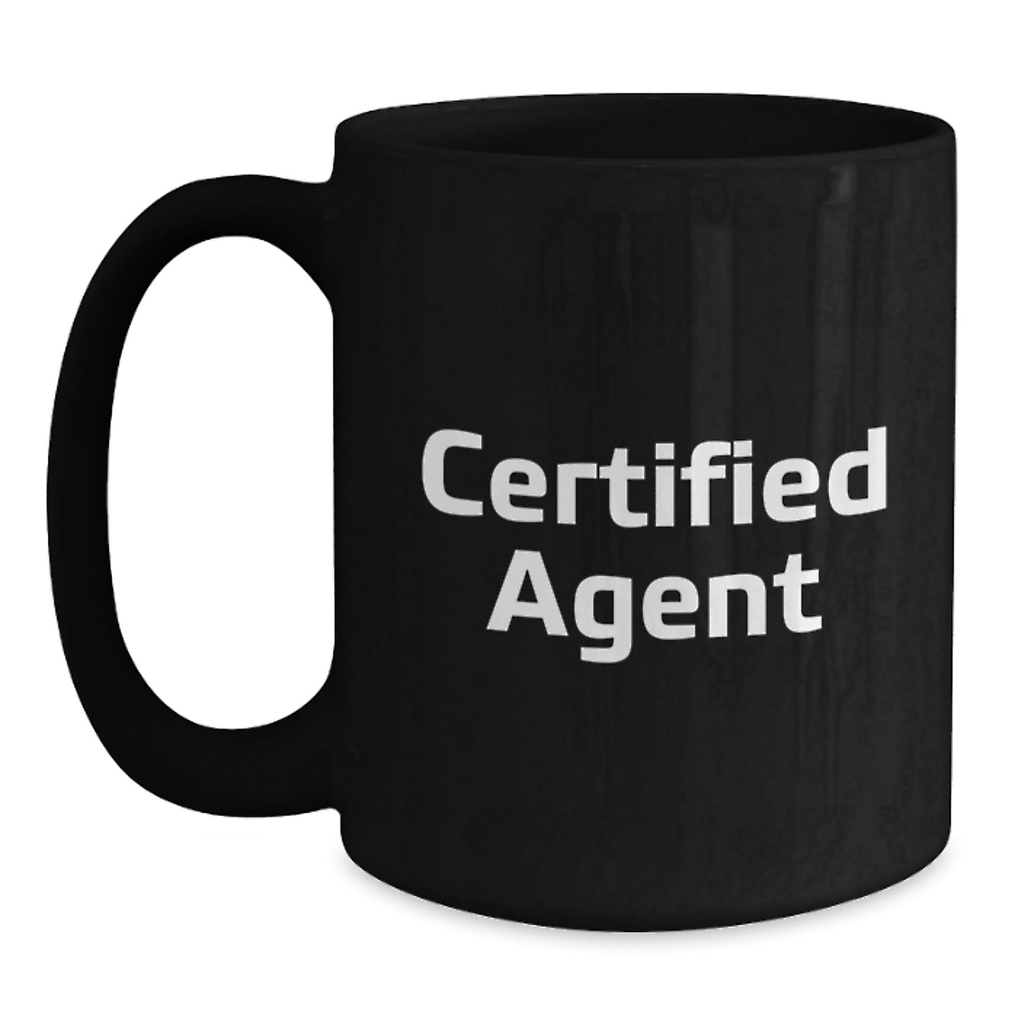 Funny Agent Gifts for Men, Women, Friends from Agent - Inspirational Quote on Black Coffee Mug, 11oz or 15oz, Microwave and Dishwasher Safe - Main