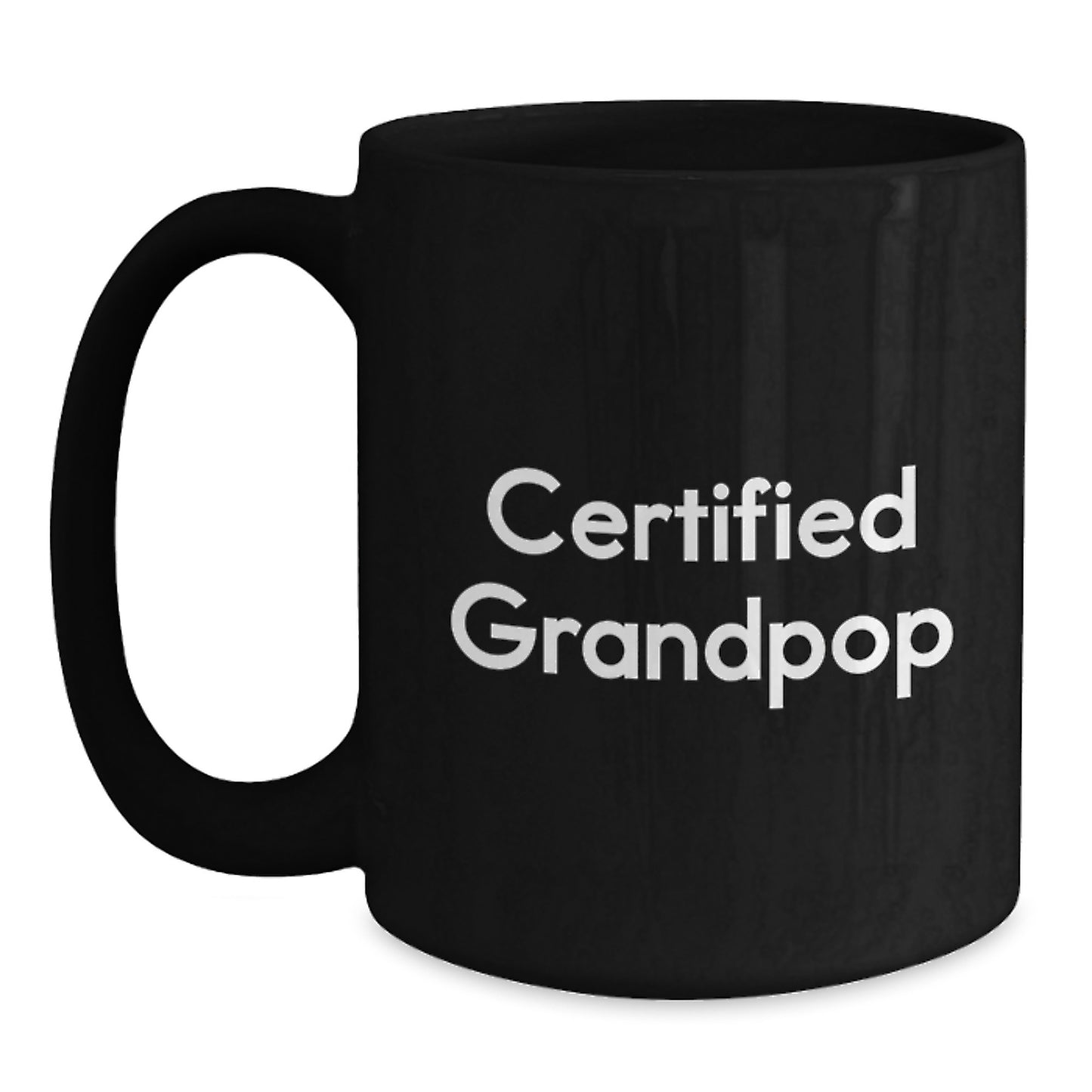 Funny Grandpop Gifts for Men, Unique Black Coffee Mugs, 'I'm Not Old, I'm Just Experienced' Black Ceramic Mug, Gifts from Friends or Family to Grandpop - Main