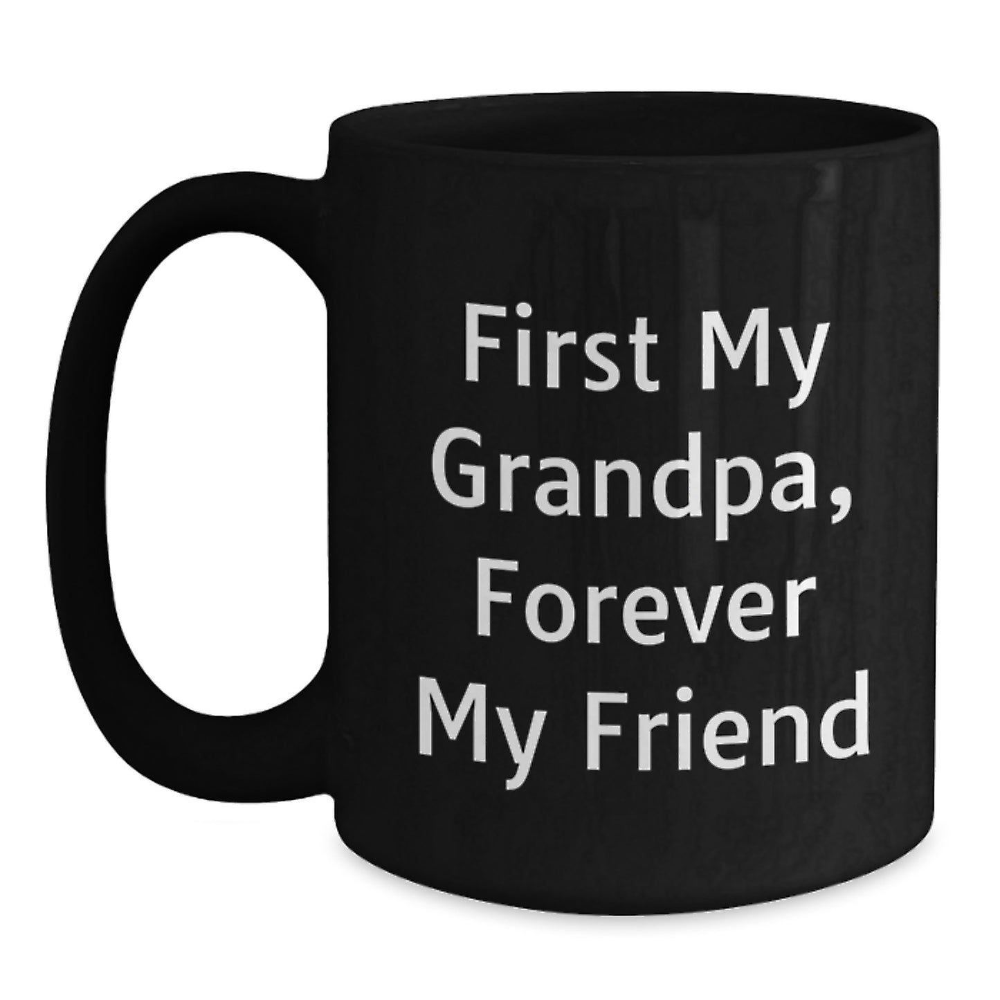 Funny Grandpa Gifts from Men to Grandpa for Christmas Unique Gift Ideas Black Coffee Mug - Main