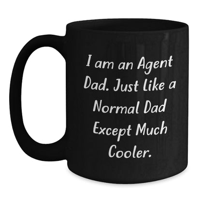 Funny Agent Black Coffee Mugs, Gifts from Dad for Agent Friends, Valentine's Unique Agent Gifts for Agent Men - Main