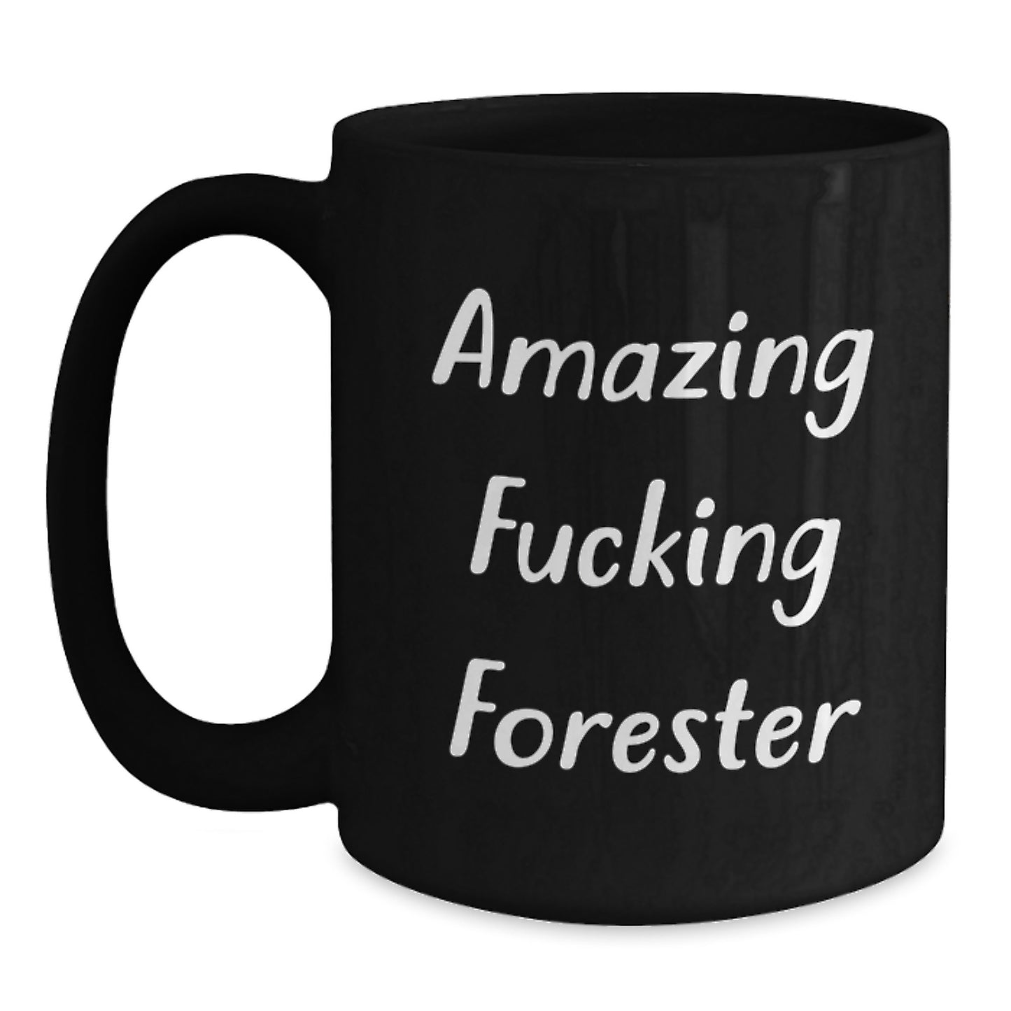 Funny Forester Gifts for Men, Black Coffee Mug Perfect for Forester Fans, Christmas Unique Gifts from Friends - Main