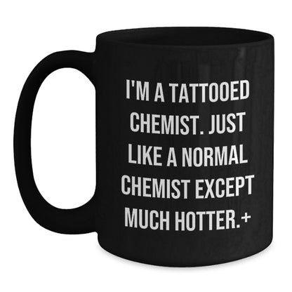 Funny Chemist Gifts for Men Women Friends Coworkers Family, Black Coffee Mug for Chemist Lovers, Unique Christmas Unique Gifts from Friends to Chemist - Main