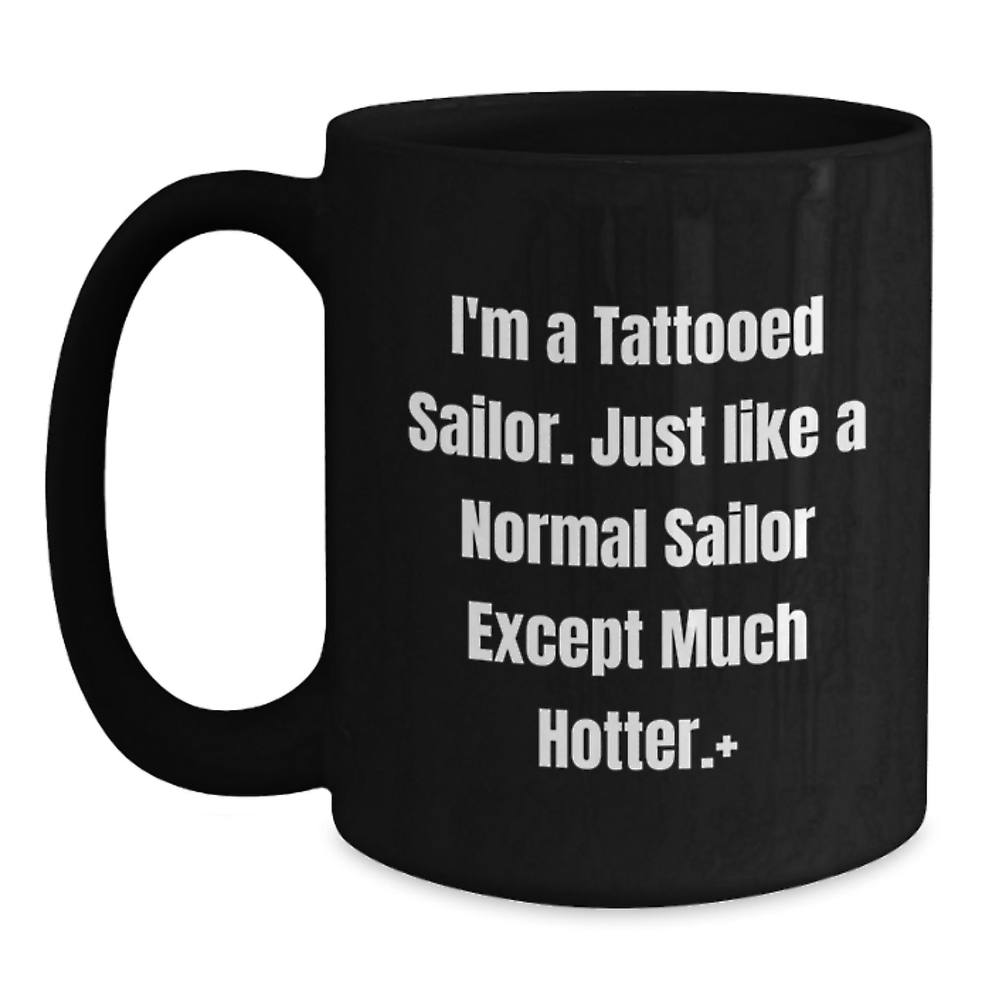 Funny Sailor Black Coffee Mug Gifts from Men Friends Gift Baskets for Christmas Unique Presents - Main