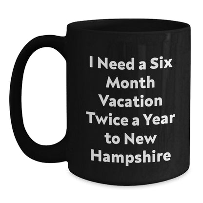 New Hampshire Enthusiast Funny Black Coffee Mugs, Gifts from Friends to Family for Christmas Unique - Main