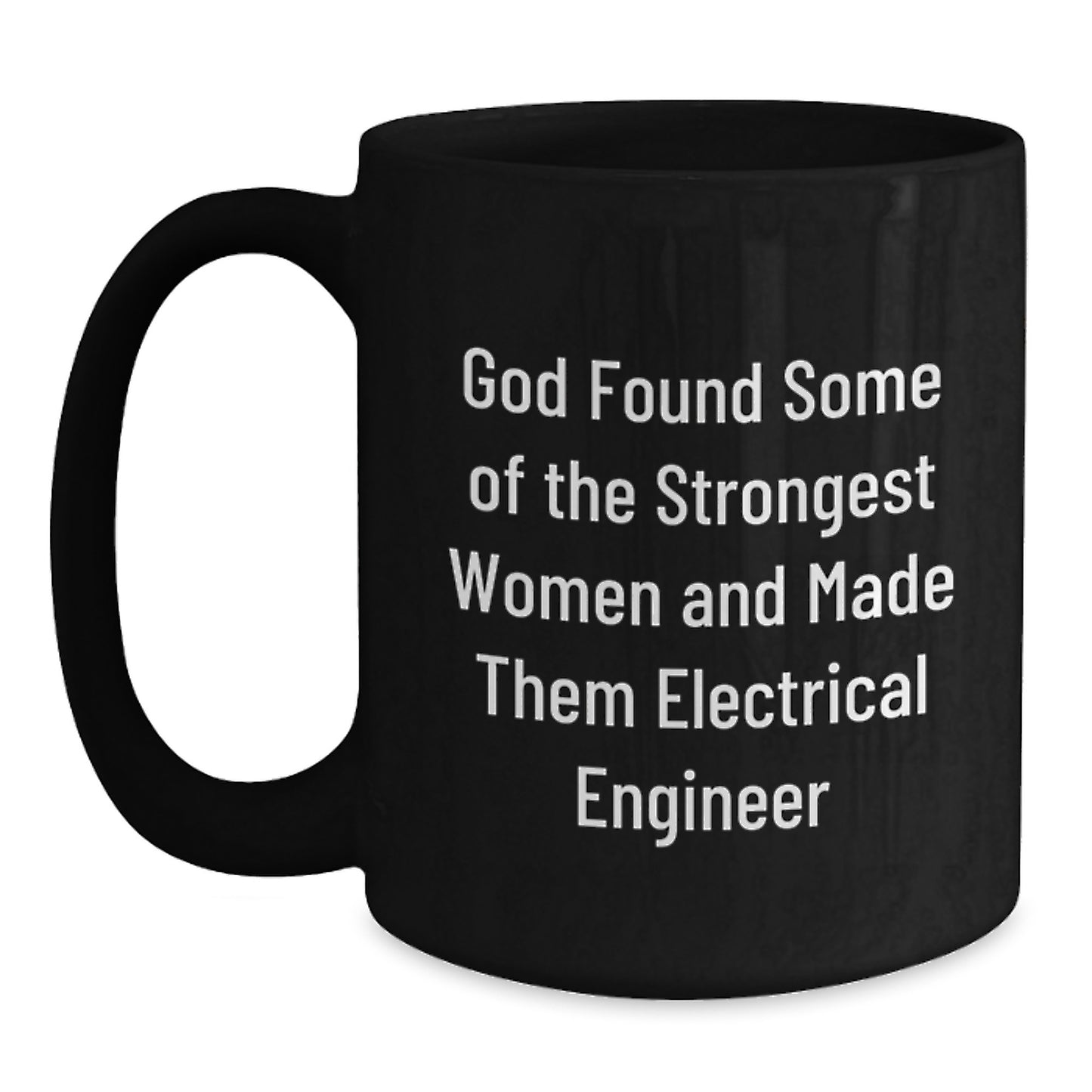 Gifts for Electrical Engineers from Friends, Unique Inspirational Black Coffee Mug, Funny Quote for Christmas - Main