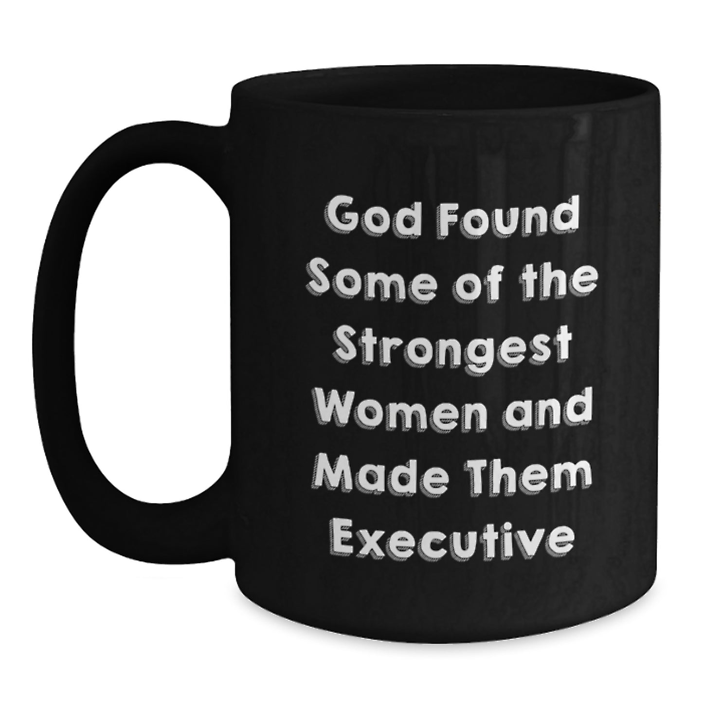 Funny Executive Gifts from Men to Women, Black Coffee Mug for Office Christmas Unique Gifts - Main