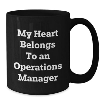 Funny Operations Manager Gifts, Christmas Unique Gifts for Operations Manager, Black Coffee Mug from Friends - Additional