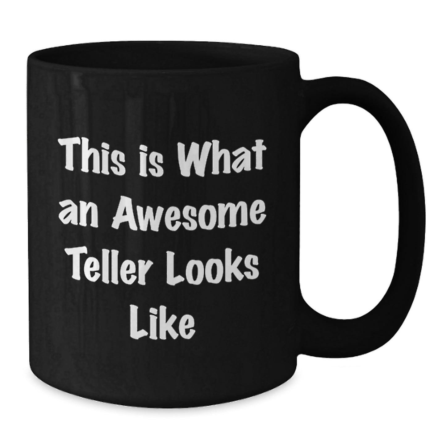 Funny Teller Gifts from Men to Women, Black Coffee Mug for Christmas Unique Presents - Additional
