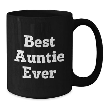 Funny Auntie Black Coffee Mugs Gifts for Auntie from Family at Christmas Unique - Additional