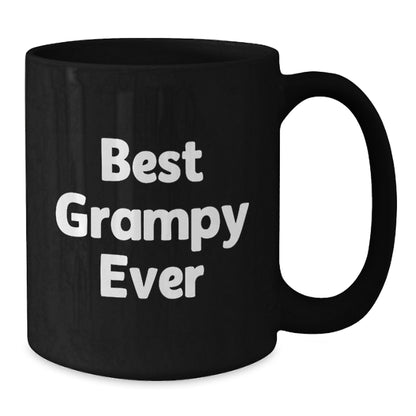 Funny Grampy Quotes Black Coffee Mugs for Him, Unique Gifts from Family to Grampy, Christmas Morning Mug, Best Grampy Ever - Additional