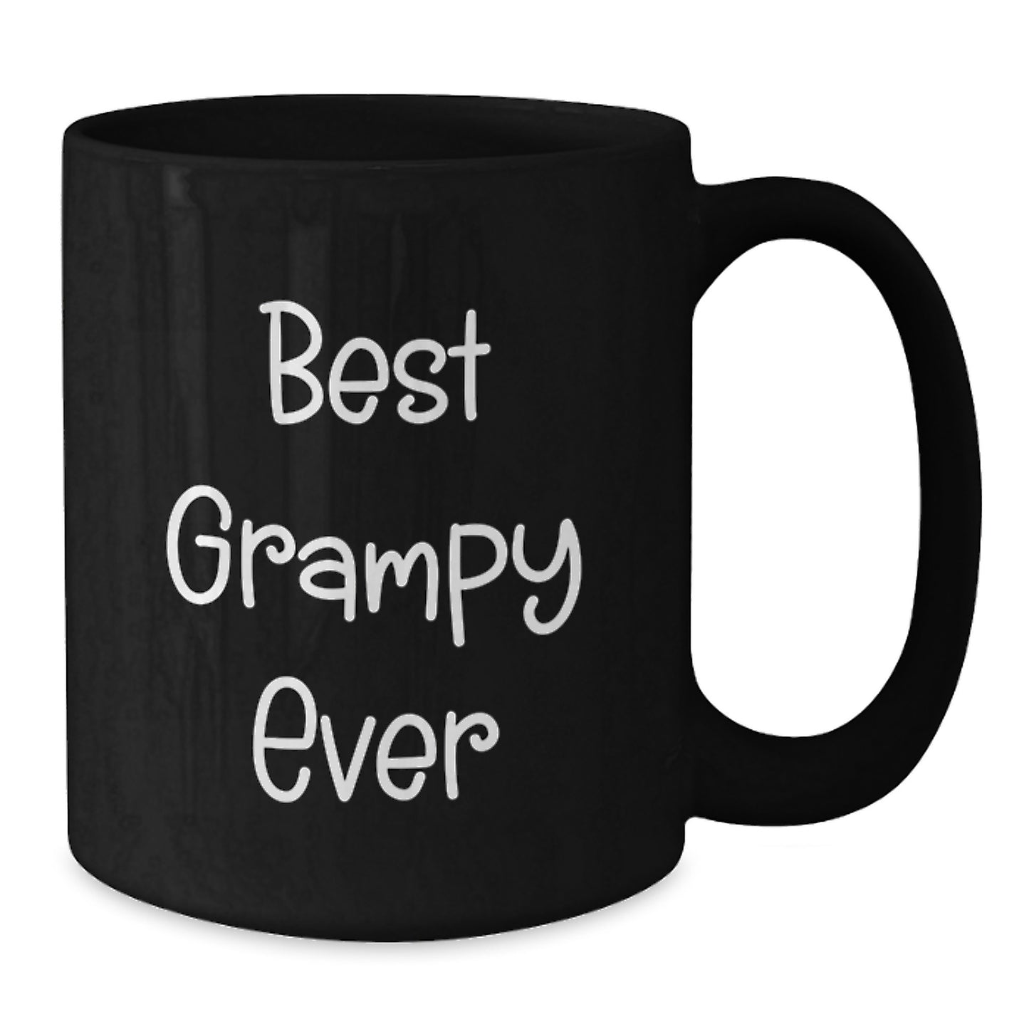 Funny Grampy Gifts for Men, Black Coffee Mug with 'Best Grampy Ever' Quote - Christmas Unique Gifts from Family - Additional