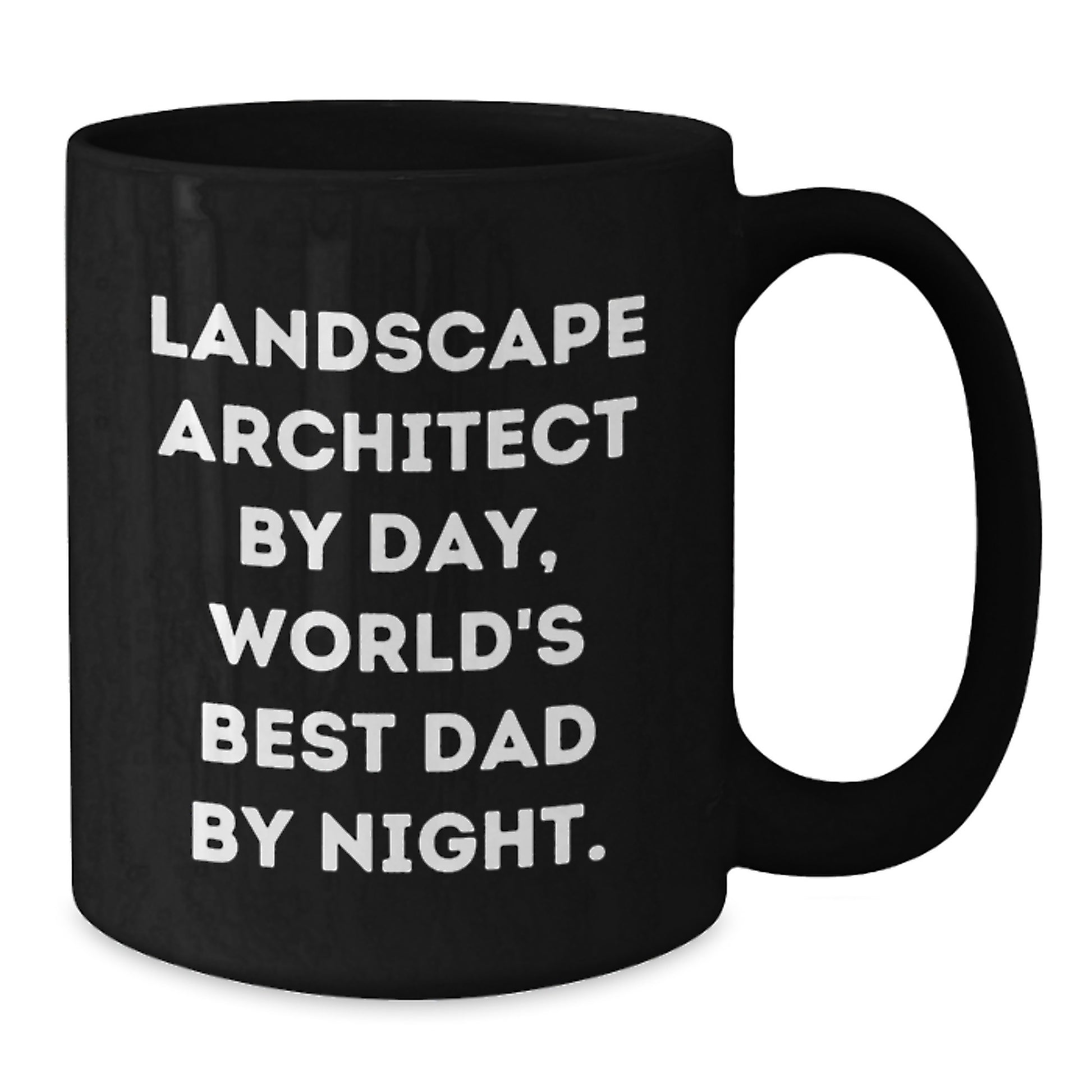 Landscape Architect Gifts, Funny Quotes, Graduation Unique Gifts from Dad to Landscape Architect, World's Best Dad Black Coffee Mug - Additional