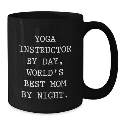 Funny Yoga Instructor Gifts from Mom for Christmas Unique Mugs for Yoga Instructors by Day - Additional
