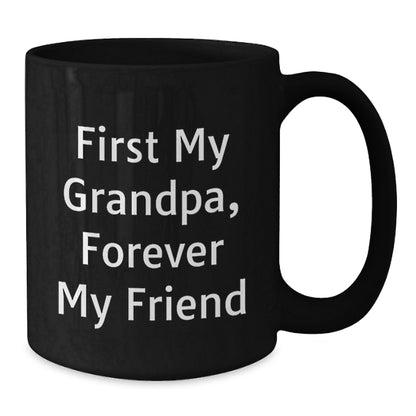 Funny Grandpa Gifts from Men to Grandpa for Christmas Unique Gift Ideas Black Coffee Mug - Additional