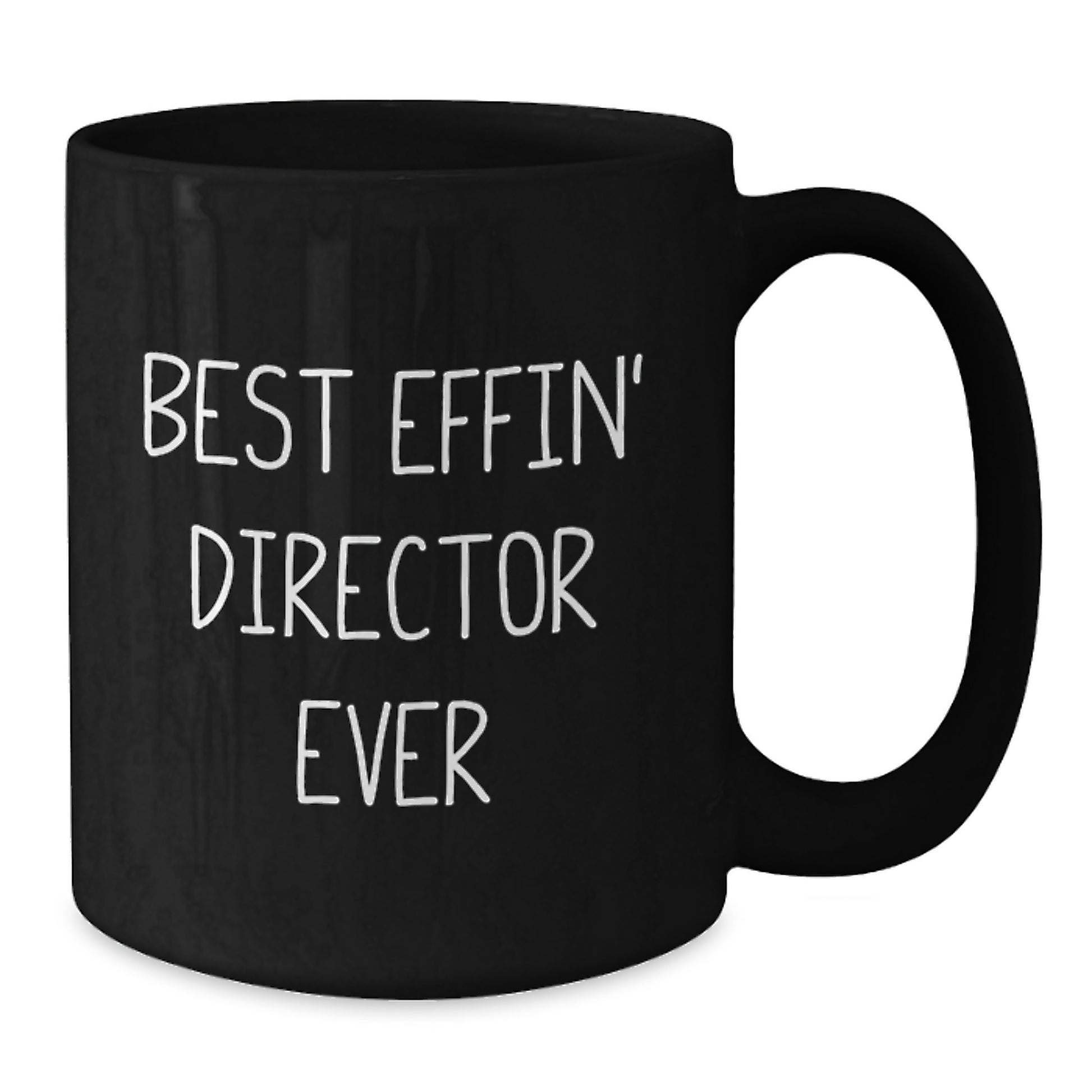 Funny Gifts for Director from Friends and Family, Black Coffee Mug with 'Best Effin' Director Ever' Quote, Perfect for Christmas Unique Gifts - Additional