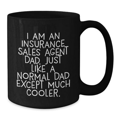 Funny Coffee Mugs for Insurance Sales Agent Dad, Unique Valentine's Gifts for Men from Friends, Family - Additional