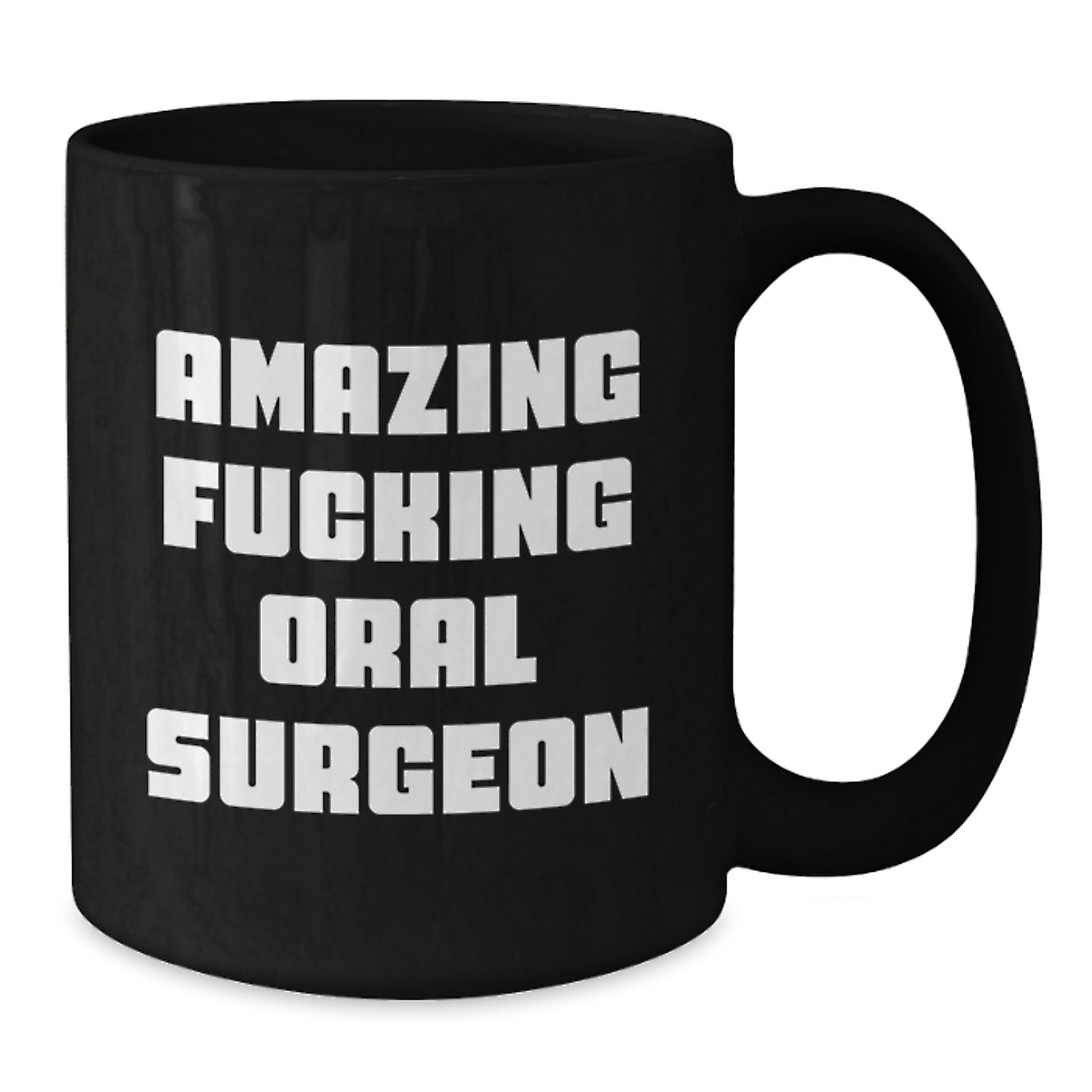 Oral Surgeon Gifts, Funny Black Coffee Mug, Christmas Unique Presents for Oral Surgeon Colleagues from Friends - Additional