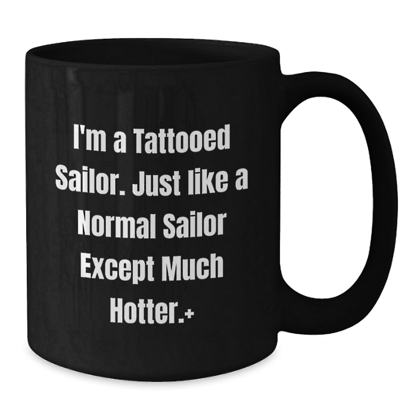 Funny Sailor Black Coffee Mug Gifts from Men Friends Gift Baskets for Christmas Unique Presents - Additional