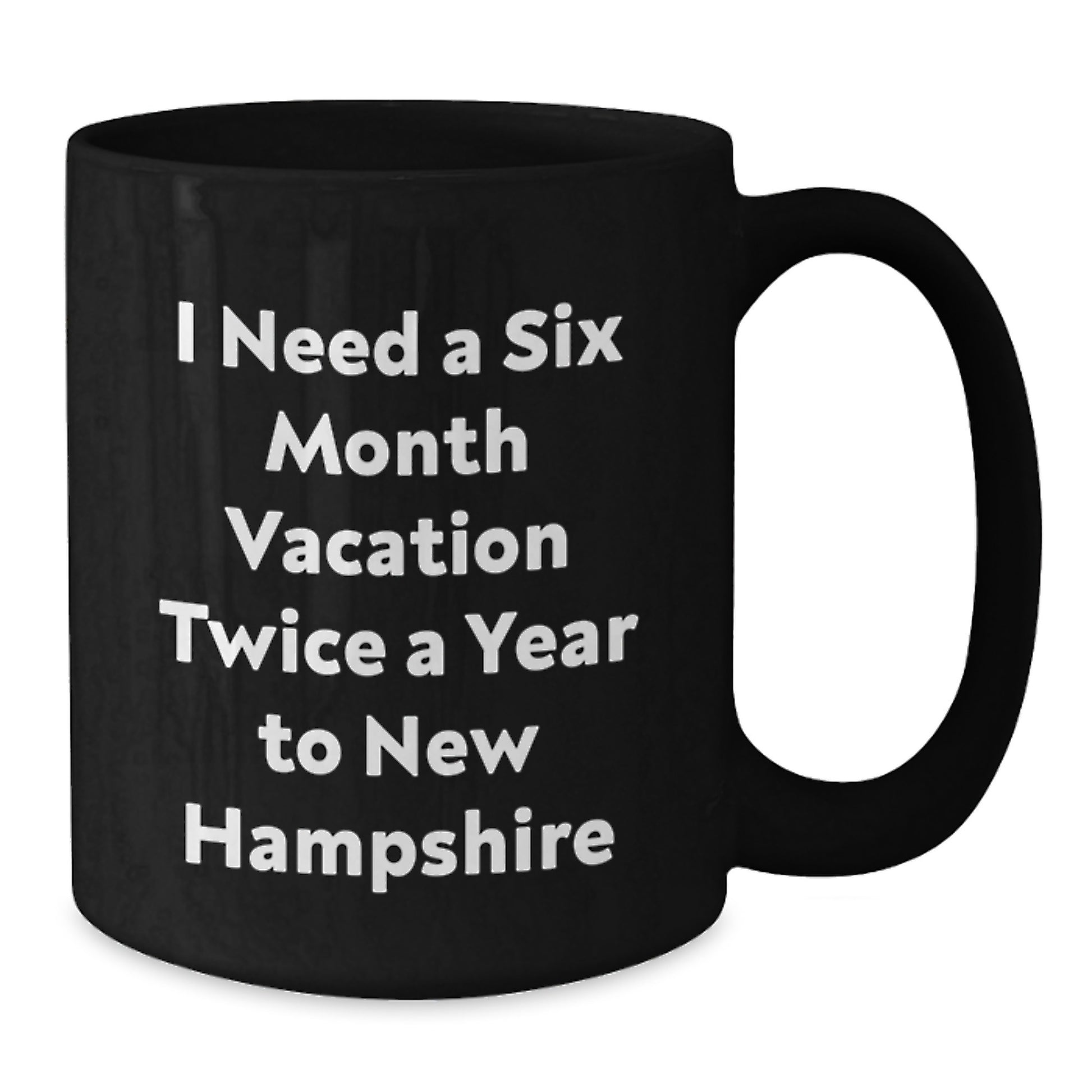 New Hampshire Enthusiast Funny Black Coffee Mugs, Gifts from Friends to Family for Christmas Unique - Additional