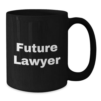 Funny Quotes for Future Lawyer Black Coffee Mug, Lawyer Gifts from Friends, Christmas Unique Gifts - Additional
