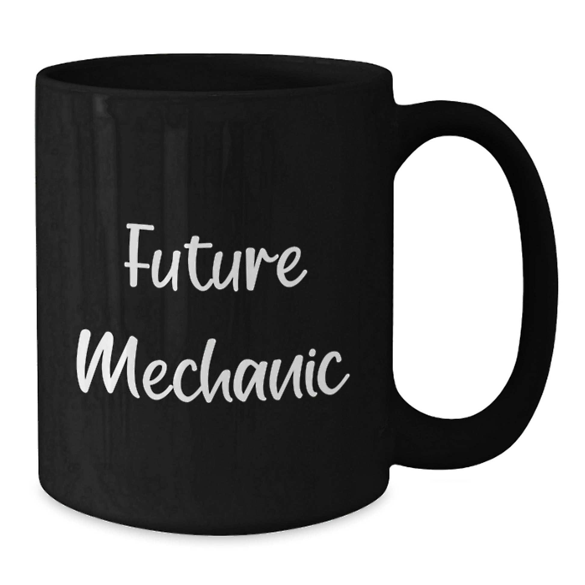 Funny Future Mechanic Black Coffee Mugs, Gifts for Mechanic Friends, Christmas Unique Presents, 'Future Mechanic' Quote, Black Coffee Mug, Mechanic Gifts - Additional