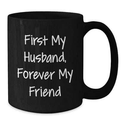Funny Husband Gifts from Men, Inspirational Black Coffee Mug for Husband, Quotes for Christmas Unique Gifts - Additional