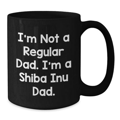 Shiba Inu Dog Christmas Unique Gifts - Funny Shiba Inu Dad Black Coffee Mug, Perfect for Shiba Inu Lovers, Unique Christmas Unique Gifts for Men, Women, Friends, and Family - Additional