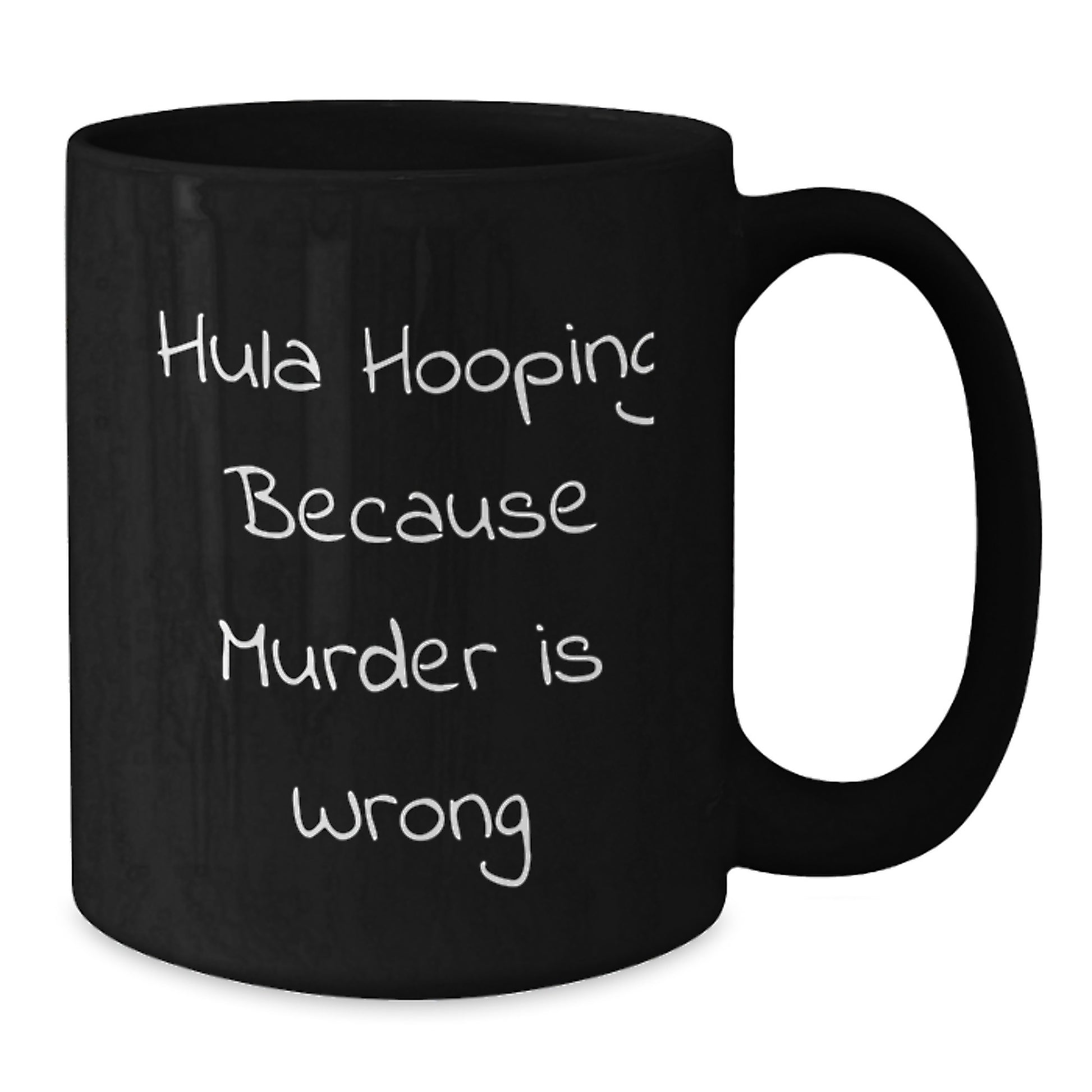Hula Hooping Funny Gifts for Friends and Family - Hula Hooping Enthusiast Black Coffee Mug Gifts from Men to Women - Additional