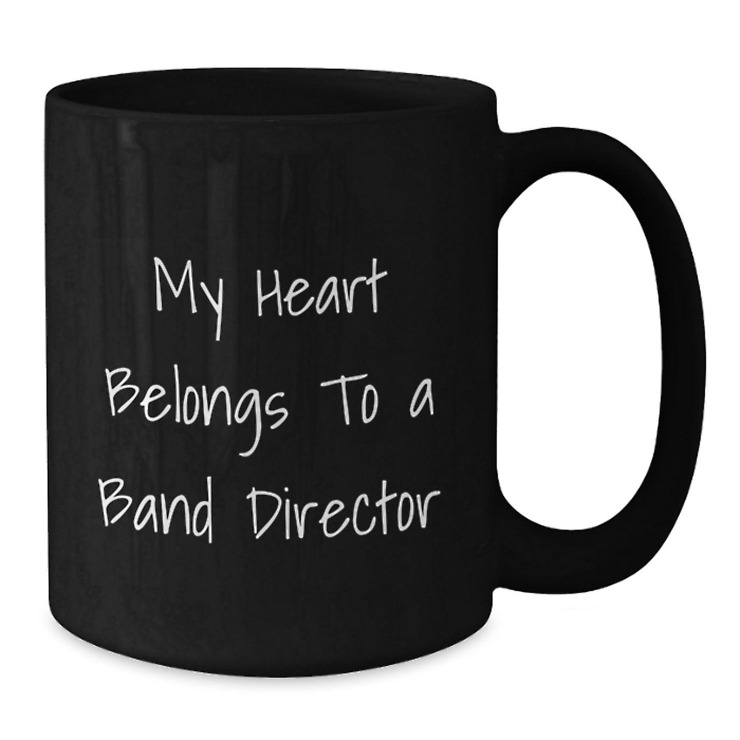 Funny Band Director Gifts from Men to Band Director, Black Coffee Mug for Birthday - Additional