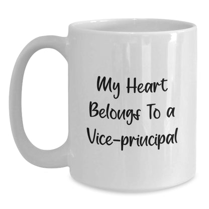 Funny Vice-principal Gifts, White Coffee Mug Christmas Unique Gifts from Men to Vice-principal or Women Friends and Coworkers - Main