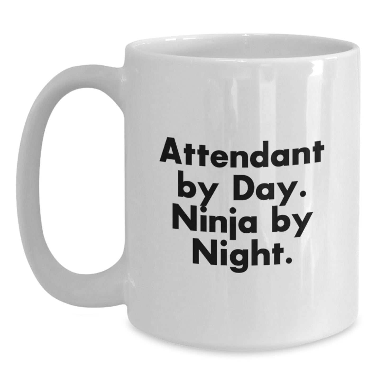 Attendant White Coffee Mug Gifts from Men to Attendant Friends at Christmas Unique - Main