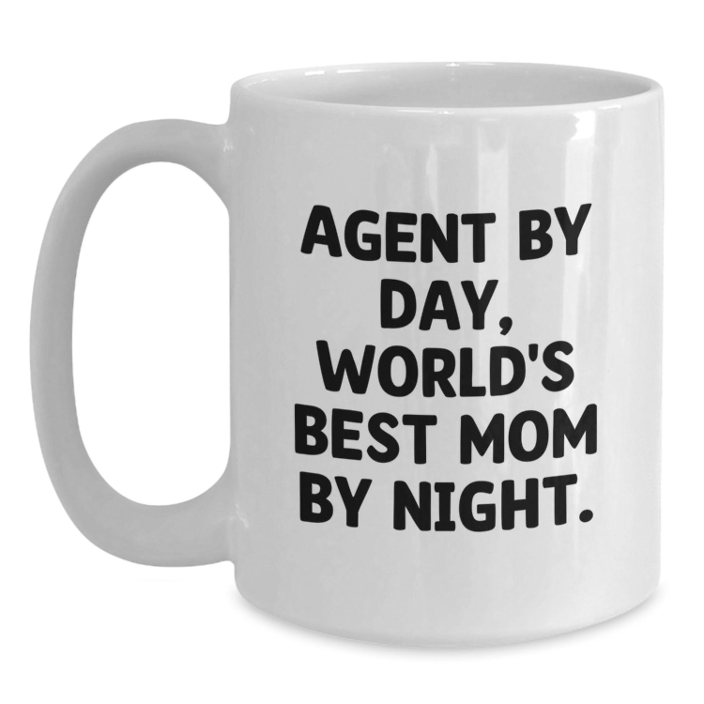 Funny Agent Gifts from Mom, White Coffee Mug for Agents, Christmas Unique Agent Mugs - Main