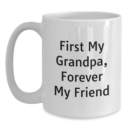 Funny Grandpa Quotes White Coffee Mugs for Men, Gifts from Family on Christmas Unique Gifts for Grandpa - Main