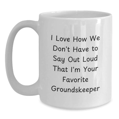 Funny groundskeeper Gifts from Friends, Unique White Coffee Mugs for groundskeeper, Christmas Unique - Main
